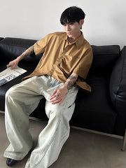 Threebooy Irregular Loose Shirt na1407