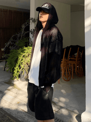 Threebooy Trendy mesh hoodie NA204