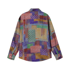 Threebooy Thai Exotic Style Shirts For Men Spring and Autumn Fashion Long Sleeve Top Streetwear Vintage Casual Non-ironing Slim Fit Shirt