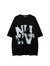 Threebooy High street graffiti letters short-sleeved T-shirt NA725