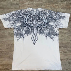 Threebooy 2000s T-shirt New Fashion Cross Pattern Printing Short-sleeved Female Street Harajuku Vintage Gothic Casual Joker Sports T-shirt