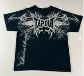 Threebooy 2000s Vintage T shirt New Harajuku Hip Hop Round Neck Oversized T shirt Men Women Short Sleeved Gothic Clothing Tops Streetwear