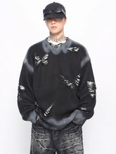 Threebooy 【Mz】Niche design hole knit na1546