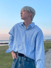 Threebooy Striped shirt long-sleeved shirt pr07