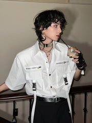 Threebooy loose design shirt na1359