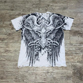 Threebooy 2000s affliction T shirt Clothes Retro Punk Hip Hop Graphic Print Oversized T Shirt Mens new Round Neck Cotton Short Sleeve Tops