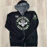 Threebooy 2000s affliction Men multi Jacket Zip Hip Hop Hoodie Oversized Sweatshirt Harajuku Long Sleeve Hoodies