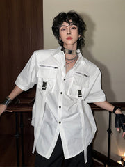 Threebooy loose design shirt na1359