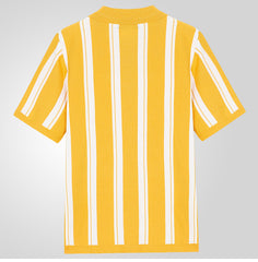Threebooy 2025 New Mens contrast color Stripe Polo Knit Shirts High Quality Luxury Knitwear Summer Fashion Short Sleeve Lapel Polo Tshirt