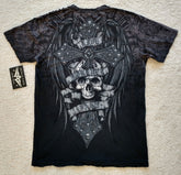 Threebooy 2000s Affliction T-Shirt 2XL Skull Cross Black Men