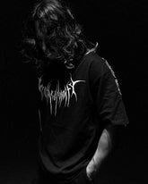 Threebooy 2000s Skull Pattern T Shirt Men Harajuku Street Y2K Trendy Retro Short Sleeved Gothic Oversized Dark Style Fashion Tops Clothing