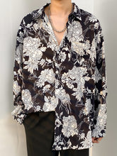 Threebooy National Tide Style Beach Holiday Style Floral Shirt Long Sleeves, Suitable for All Seasons, Suitable for City Walks, Street Outdoor Activities, Casual Outings, Parties, Beaches, Anniversaries, And Gifts