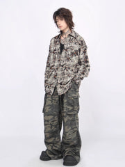 Threebooy 【Mz】street loose shirt na1379