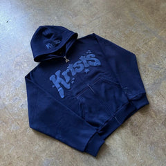Threebooy 2000s Fashion Zip Up Hoodie American Harajuku Hip Hop Oversized Hoodie Sweatshirt Mens Womens Coat Tops Unisex Hoodie Streetwear