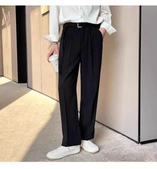 Threebooy Korean Men Italian Style Naples Suit Pants Oversized Sagging Sensation Loose Straight Trousers Spring Summer Ins Trendy Pants