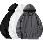 Threebooy 270g Heavyweight Fit Hooded Sweatshirt Comfortable Casual Wear for Men And Women Autumn And Winter Daily Outdoor Travel Top