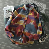 Threebooy Hip Hop Tie Dye Snap Button Long Sleeve Shirts Men Fashion Casual Streetwear Dress Shirt Coats Male Hipster Shirts Tops