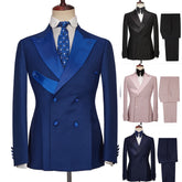 Threebooy Business Men Suits Tailor-Made 2 Pieces Coat Pants Slim Fit Tuxedo Jacket Coat Groom Wedding Groom Prom Formal