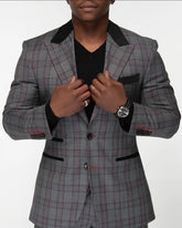 Threebooy Business Men Suits Fashion Tailor-Made 2 Pieces Plaid Coat Pants Tuxedos Formal Wedding Customized Fashion Prom