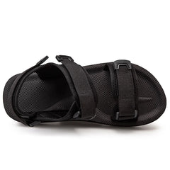 Threebooy Plus Big Size 48 49 50 Pure Black Men Casual Sandals For Wide Foot Diabetic Shoes Thumb Eversion Soft Comfortable Breathable