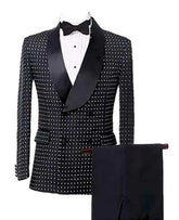 Threebooy Business Men Suits Pants Sets Tailor-Made 2pcs Slim Fit Groom Groomsman Wedding Work Formal Business And Prom Wear