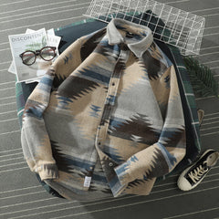 Threebooy Hip Hop Tie Dye Snap Button Long Sleeve Shirts Men Fashion Casual Streetwear Dress Shirt Coats Male Hipster Shirts Tops