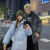men winter outfits American Cotton-Padded Coat Men's Autumn and Winter 2024 New Men's Cotton-Padded Coat Workwear Couple Bread Coat Fashion