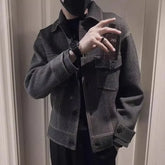 Threebooy Casual High Quality Men's Cargo Jackets Joker Clothes Offer Luxury Male Coats