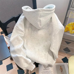 Threebooy American Spring and Autumn Street Men and Women Trendy Graphic Printed Hoodie Couple Loose Retro Personalized Harajuku Casual