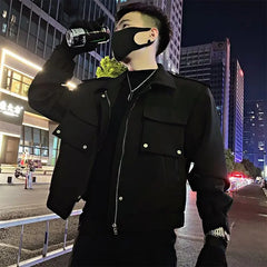 Threebooy Men's Jackets Winter Sales Of Solid Color Zip V Male Coats Joker Fast Delvery Aesthetic Stylish Cold Casual High Quality New In