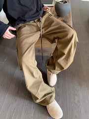 Threebooy Wide Cargo Pants Men Baggy Oversize Cargo Trousers Male Oversize Loose Casual Streetwear Hip Hop Pocket Spring