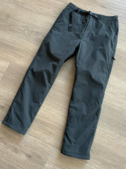 Threebooy Deep Grey Three-Proof Fleece Lined Men's Work Trousers Autumn Winter Outdoor Waterproof Hiking Trousers Boots Match