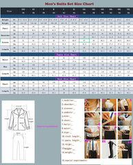 Threebooy Classic Summer Men's Suit 2PCS for Wedding Formal Solid Suit Including Jacket Pants for Party Classic Occasion Clothing Men Suit