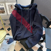 Threebooy Vintage Color Block Zip Up Hoodie Men Women Retro Casual Contrast Stitching Jacket Spring Autumn Streetwear Tops