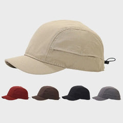 Threebooy Adjustable Baseball Caps Hip Hop Quick Dry Short Brim Golf Dad Hat Sun Protection Cotton Snapback Caps Men Women