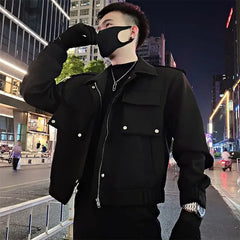 Threebooy Men's Jackets Winter Sales Of Solid Color Zip V Male Coats Joker Fast Delvery Aesthetic Stylish Cold Casual High Quality New In
