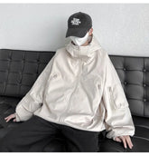 Threebooy Original Clothing Men Spring Jackets Outerwear Men's Korean Style Clothes Loose Fitting Men's Coats Models 2024 Man Hoodie