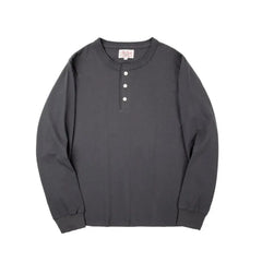 Threebooy Red Tornado Classic Long Sleeve Henley Shirt Fall Layering Cotton T-Shirt For Men