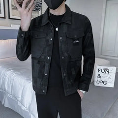 Threebooy Slim Fit Male Coats Short Trendy Joker Casual Deals Aesthetic Vintage Men's Cargo Jackets Clothes