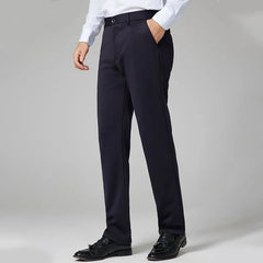 Threebooy Slim Casual Pants Men Autumn Anti-wrinkle-free Elastic Straight-leg Pants Business Wear