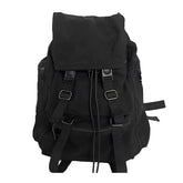 Threebooy Large Capacity Fashionable Backpacks Travel Bag New Korean INS Street Functional Dark Backpack