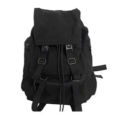 Threebooy Large Capacity Fashionable Backpacks Travel Bag New Korean INS Street Functional Dark Backpack