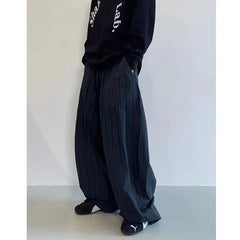 Threebooy Men Trendy American Vintage Striped Oversized Streetwear Baggy Pants Y2K Harajuku Hip Hop Casual Wide Leg Trousers Pantalones