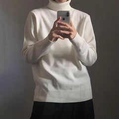 Threebooy Mens Sweater Solid Color Slim Fit Casual Knit Sweater Genderless Streetwear Fashion Daily Campus Couple Long Sleeve Tops Unisex