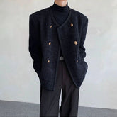 Threebooy Mens Jackets British Casual Suit Jacket Streetwear Fashion Streetwear Elegant Trend Campus Youth Long Sleeve Tops Men'S Clothing