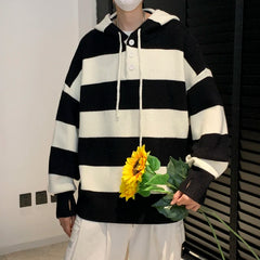 Threebooy New Sweater Men Autumn Winter Knitted Men's Sweater Casual Hooded Pullover Men Sweatercoat Outdoor Pull Knitwear