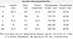 Threebooy New Spring And Autumn Men's Striped short Sleeve Polo Shirt Slim Fit Collar Multi Color Business And Leisure Versatile Men's Top