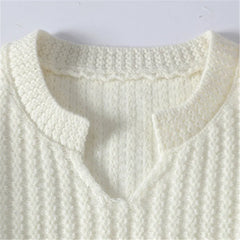 Threebooy Autumn Winter New Men's Solid Color Knitted Sweater Fashion V-Neck Youthful Vitality Pullovers Men Breathable Warm Knit Sweater