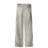 Threebooy Streetwear Hip Hop Baggy Jeans Men Vintage Patchwork Wide-leg Denim Pants Harajuku Washed White Oversized Jeans Trousers Mens