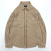 Threebooy American Vintage Colorful 100% Cotton Workwear Shirts for Men 2024 Spring Autumn Long Sleeve Youth Male Tops